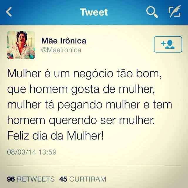 Feliz dia internacional da mulher!!! 