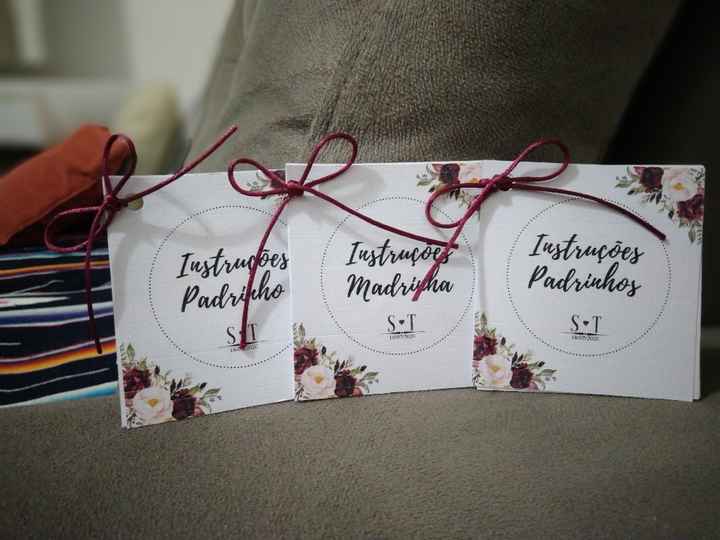 Manual dos Padrinhos - Canva/marsala/convite/diy - 1