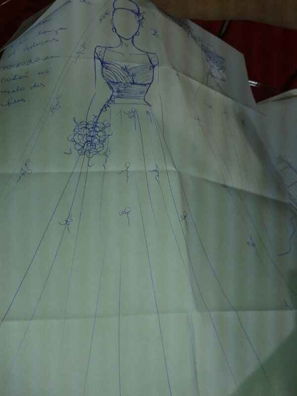 Meu vestido de noiva, ainda no papel