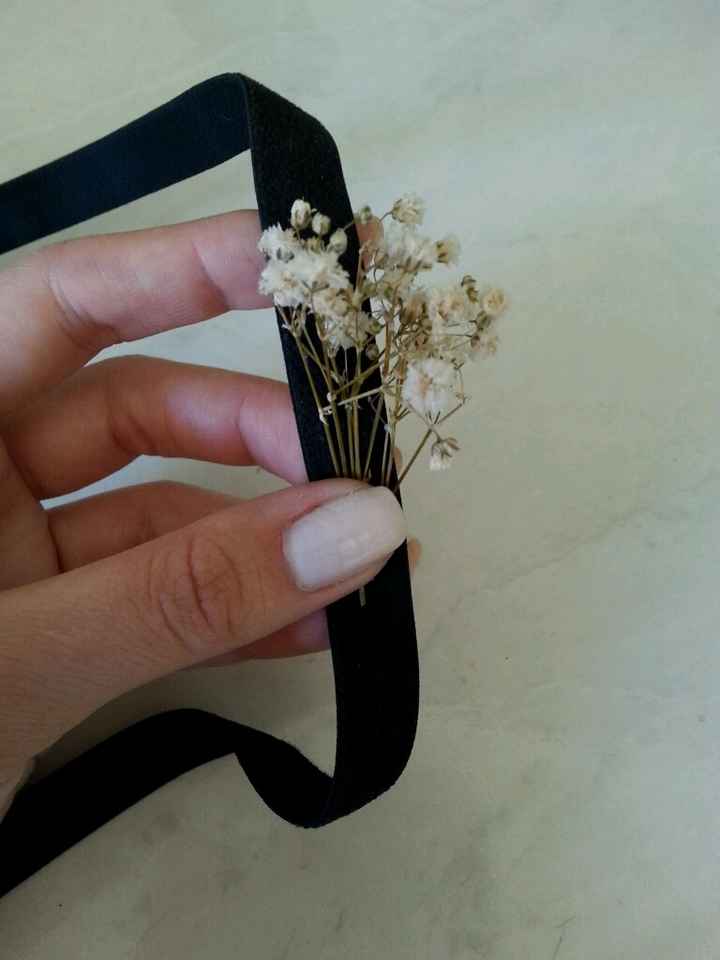 Minha tiara de flores - passo a passo - 2