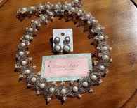 Meu conjunto de tiara e brincos