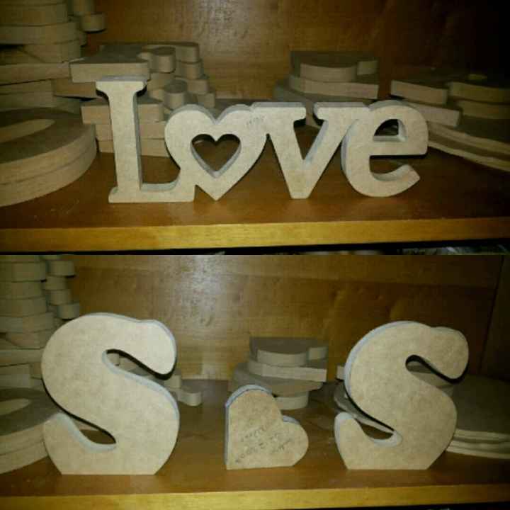 Sugestão de decoração letras mdf - 1