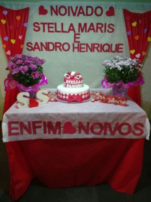 Mesa com o Bolo