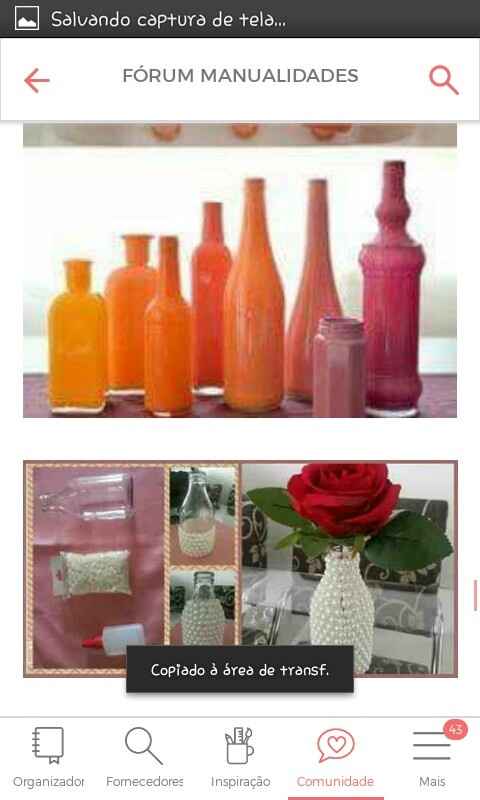 Inspiração - diy - centro de mesa - 1