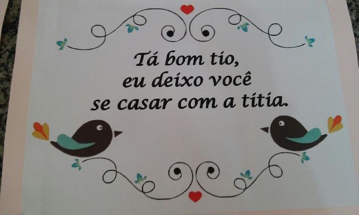 Plaquinhas diy cerimônia - 2