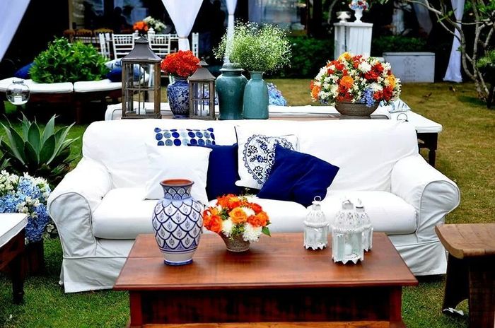 Decoração azul e coral... as cores do meu casamento! - 2