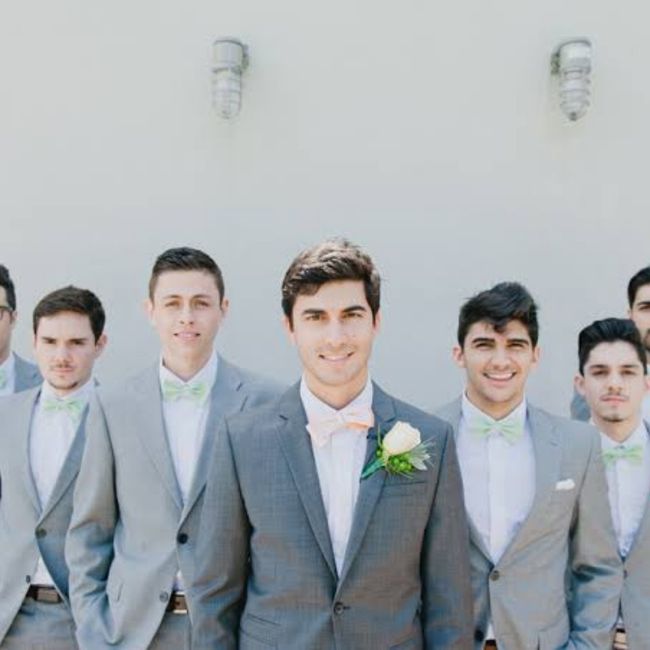 a cor do vestido das madrinhas, gravata Borboleta com suspensório, ou só gravata?! 4