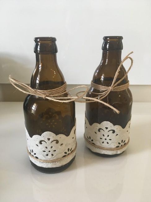 Garrafas decoração de mesa para colocar flores