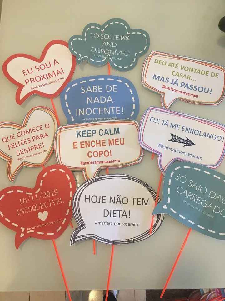 Plaquinhas haste de canudos