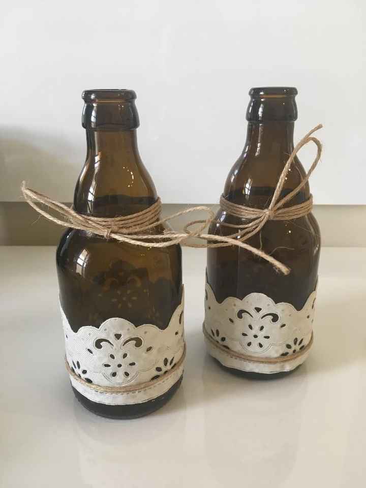 Garrafas decoração de mesa para colocar flores