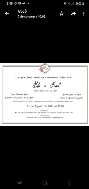 Convite de casamento - 2