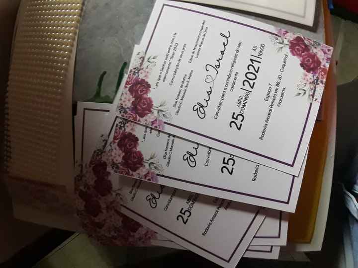 Meu convite de casamento 😍 - 1