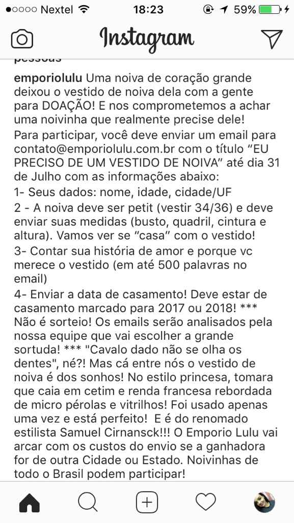 Doação de vestido de noiva! - 1