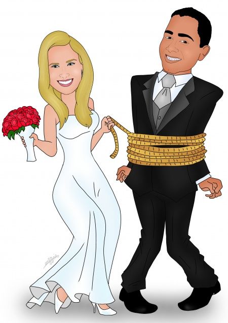 Caricatura do casamento