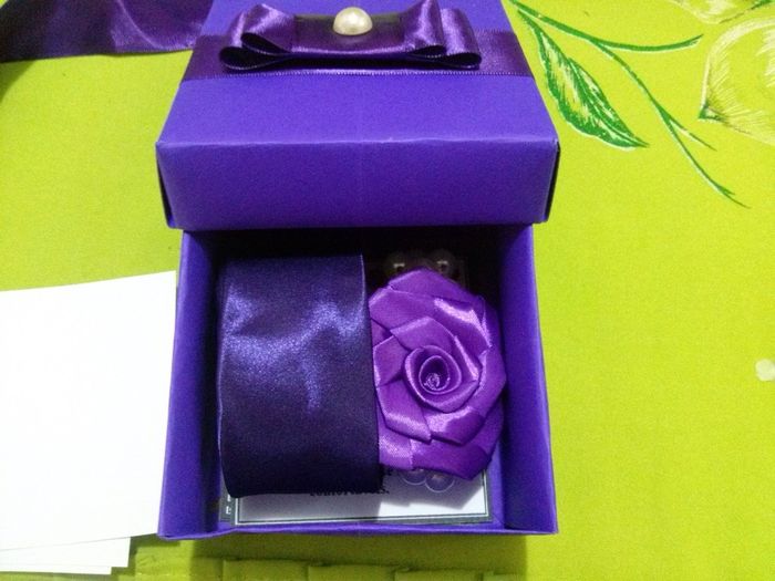 Caixinha com Gravata e Corsage
