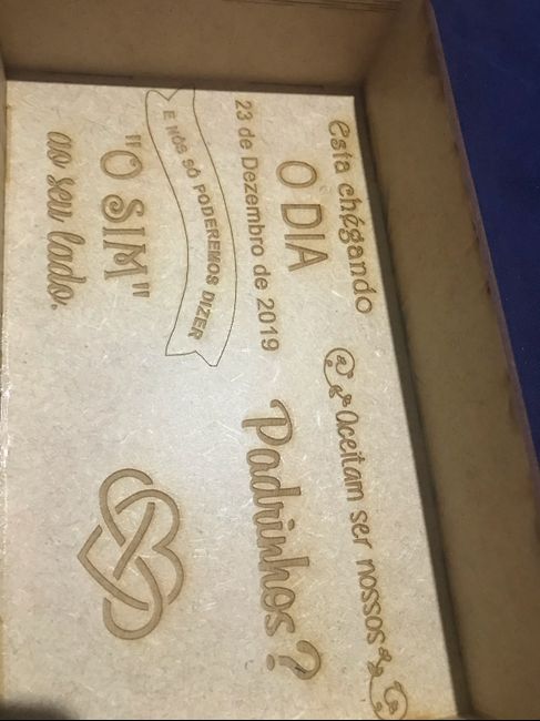 Caixa de padrinhos ❤ 2