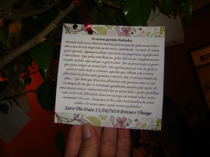 Mensagem aos Padrinhos