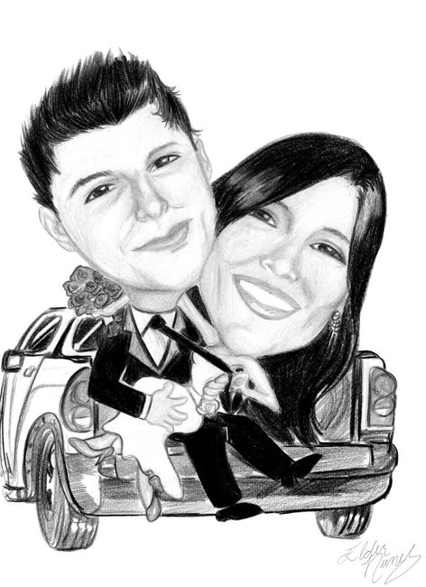 Caricatura Preto e Branca!