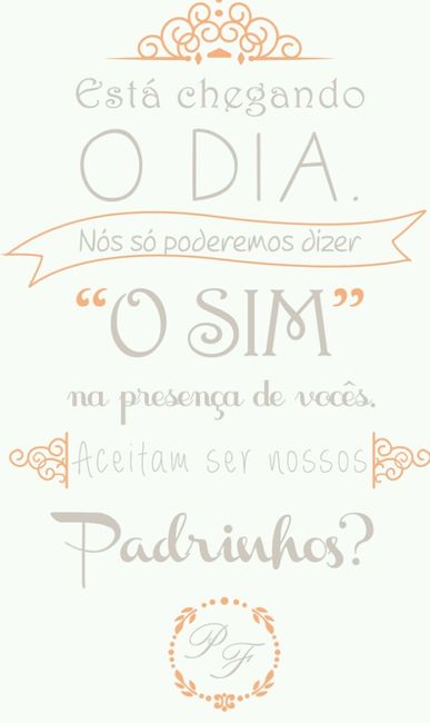 Convite de padrinhos! - 4