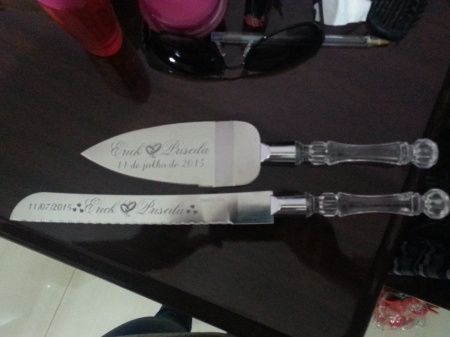Minhas taças e espátula personalizadas. - 3