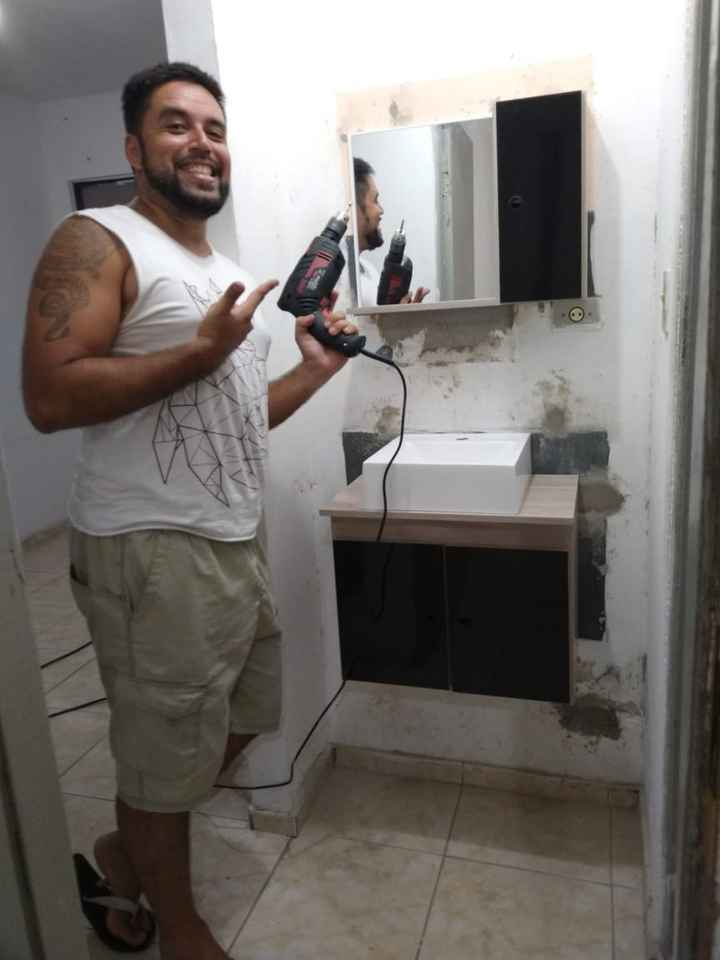 meu amor arrumando a casa