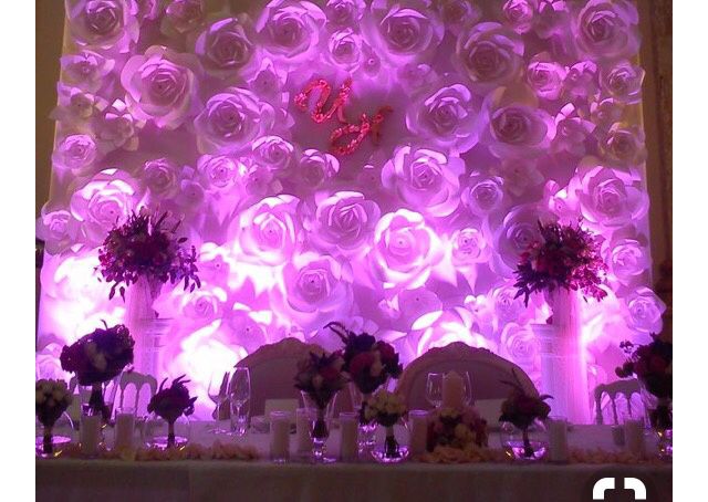 Painel com flores gigantes de papel... #help - 2