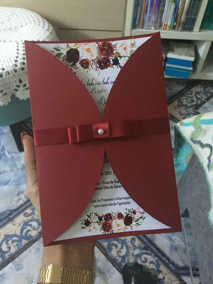 Meu convite de casamento - 1