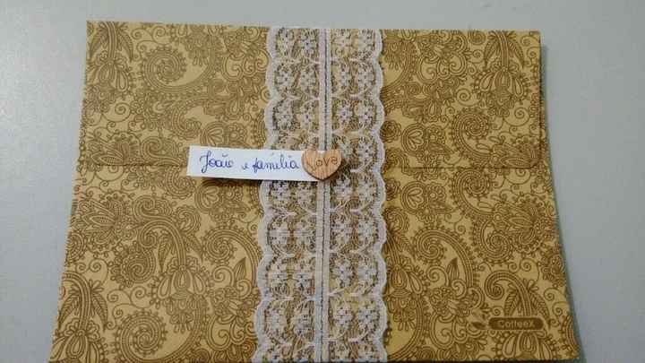 O envelope do convite. eu fiz* - 1