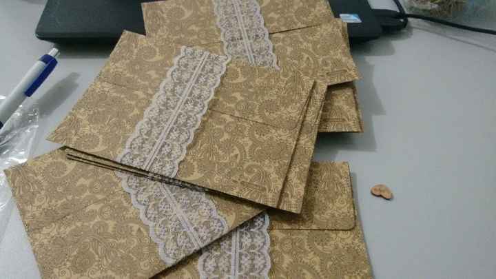 O envelope do convite. eu fiz* - 2