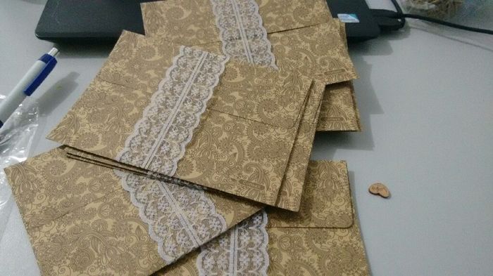 O envelope do convite. eu fiz* - 2