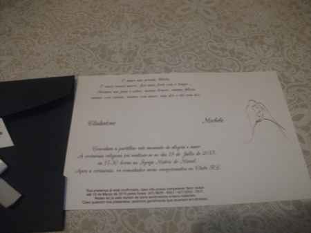 Convite de casamento