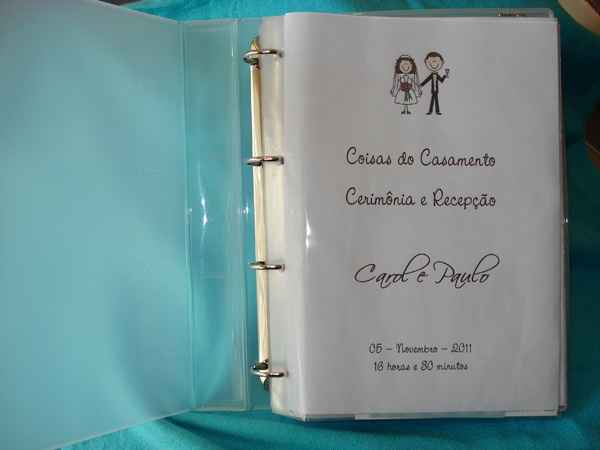 Fichário do casamento