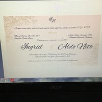 Nosso convite ingrid & aldo neto - 2