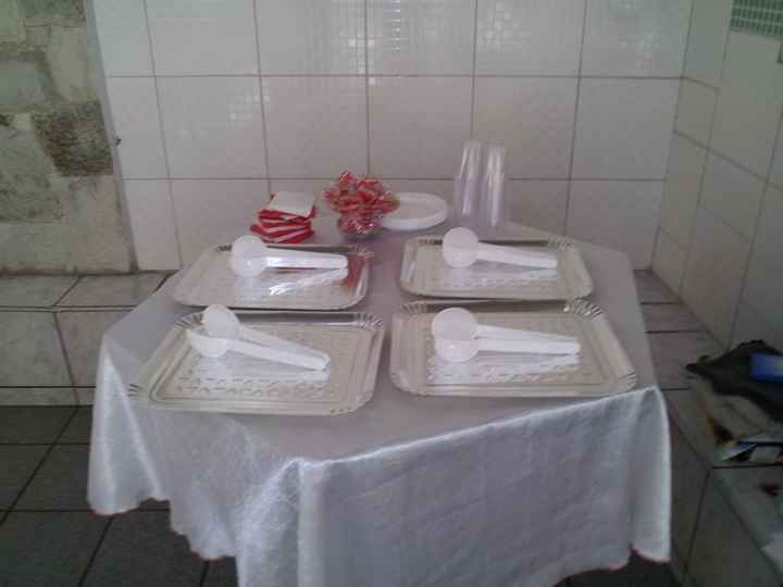 mesa dos salgados