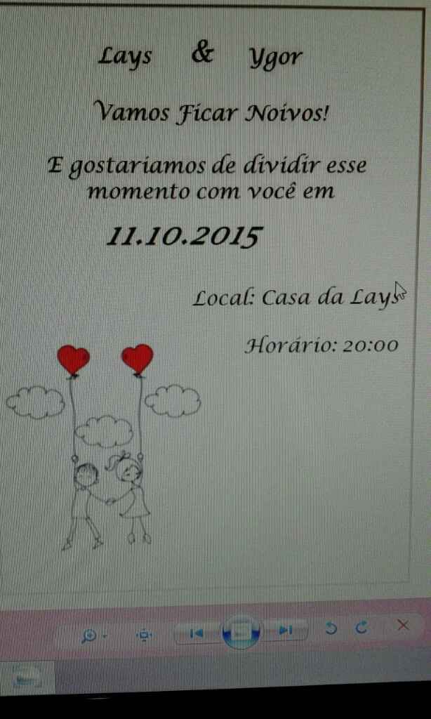 Convite editavel - noivado - 2