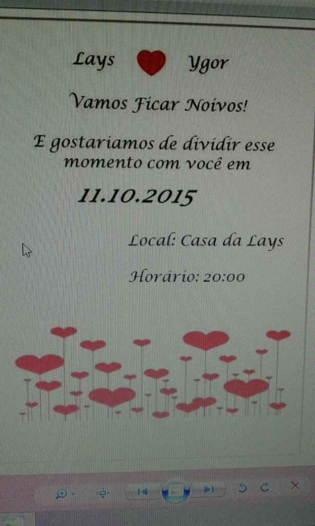 Convite editavel - noivado - 3