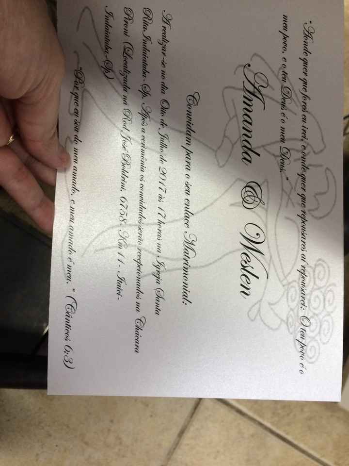 Meu convite de casamento - 1