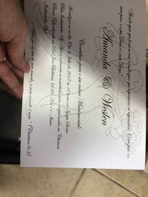 Meu convite de casamento - 1