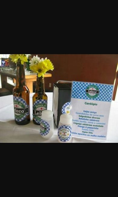 Casamento tema boteco...mesa simples ou chic? - 2