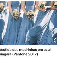 Madrinhas de azul Niágara - 2