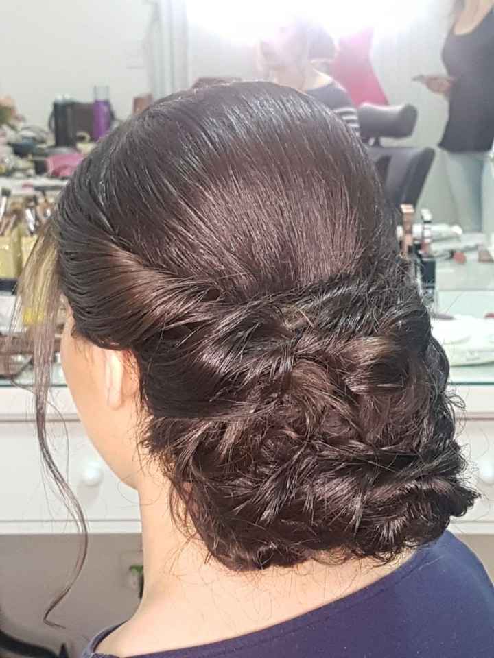 Parte de trás do penteado...