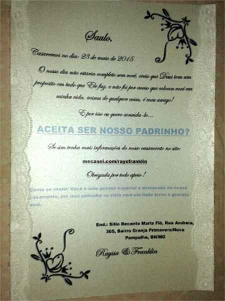 Meu convite diy - 2