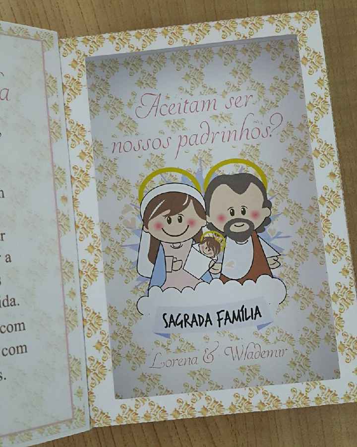 Convite dos padrinhos criativo - 2