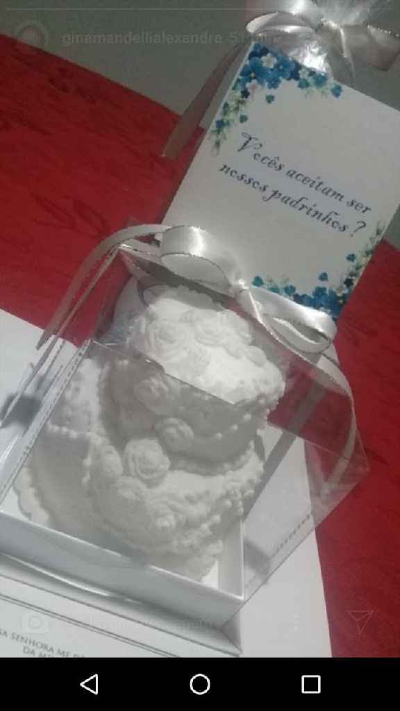 Lembrança dos padrinhos - 1
