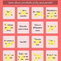 Bingo da quarentena: quem se atreve? #NoivasEmCasa - 1