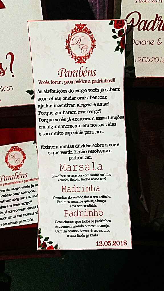 Convite padrinhos e papelaria. Vem ver 😍 - 4