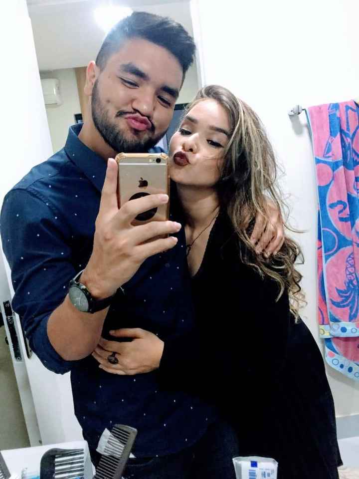 Uma das fotos que eu mais gosto (ainda não tínhamos engordado 20kg cada hahaha)