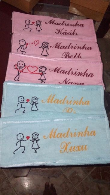 toalhas bordadas por mim
