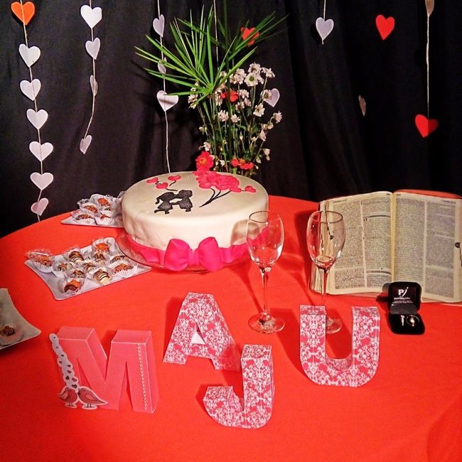 mesa do bolo