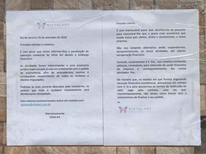 Vittal Art declara falência - 1